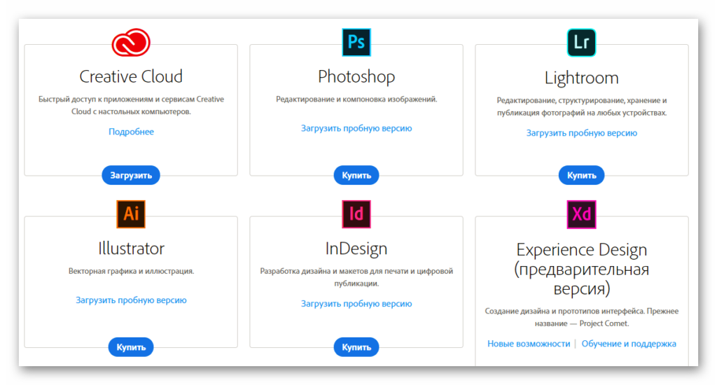 Распределите указанные программы по группам adobe photoshop