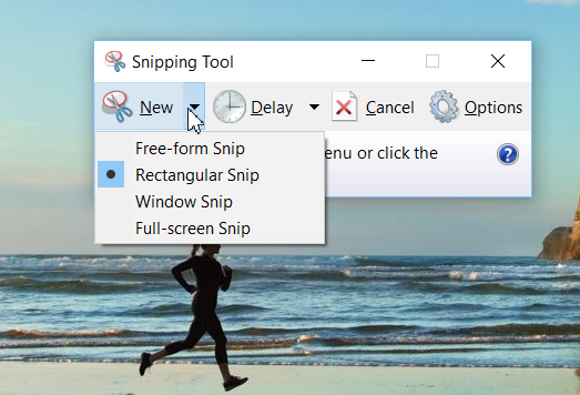 Snipping tool new